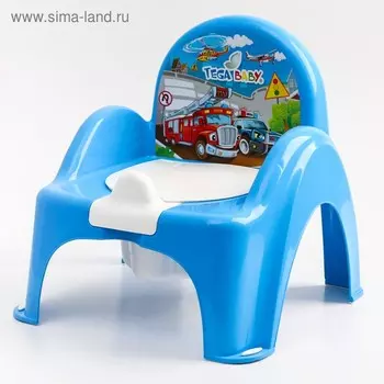 Горшок-стульчик «Машинки», цвет голубой