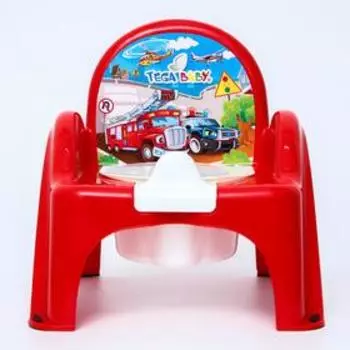 Горшок-стульчик «Машинки», цвет красный