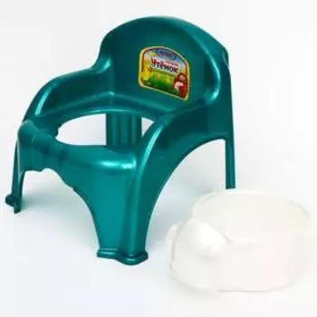 Горшок-стульчик «Утёнок», цвет бирюзовый перламутр