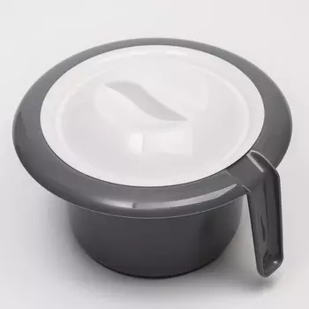 Горшок туалетный детский «Кроха», цвет серый, 1,75 л.