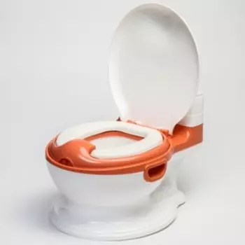 Горшок-унитаз, цвет белый/красный