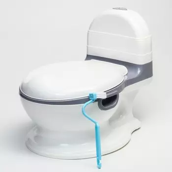 Горшок-унитаз, цвет белый/серый