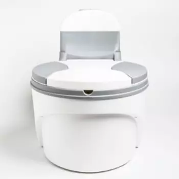 Горшок-унитаз, цвет белый/серый