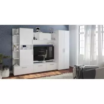 Гостиная «Денвер», 24504701860 мм, цвет белый