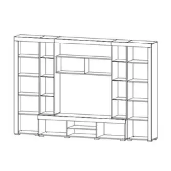 Гостиная Кевин 2910х430х1970 Дуб сандал