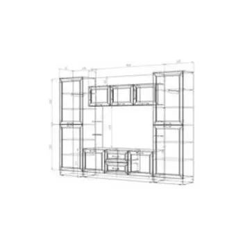 Гостиная Лагарта 2800х453х2000 анкор светлый
