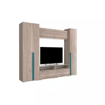 Гостиная «Лайк К25», 2420 420 2100 мм, цвет дуб мария / изумруд