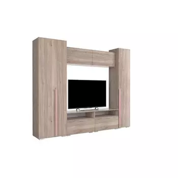 Гостиная «Лайк К25», 2420 420 2100 мм, цвет дуб мария / роуз