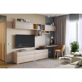 Гостиная «Лайк К42», 3150 600 1900 мм, цвет дуб мария