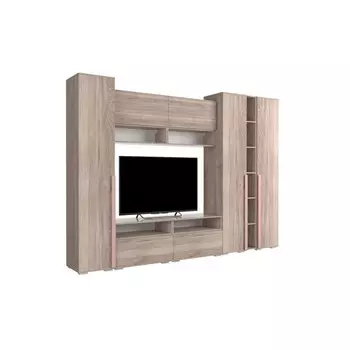 Гостиная «Лайк К5», 2790 420 2100 мм, цвет дуб мария / роуз