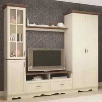 Гостиная Латте-4 2554х456х2134 Бодега cветлый, Орех Донской