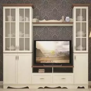 Гостиная Латте-5 2554х456х2134 Бодега cветлый, Орех Донской