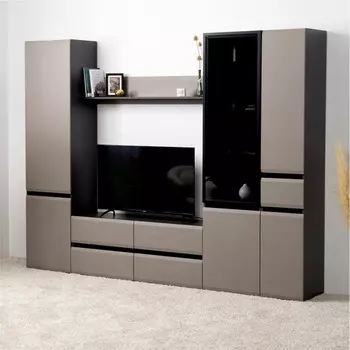 Гостиная «МОБИ. Сидней» комплект из 5 модулей, 26494132052 мм, цвет антрацит/веллюто капучино