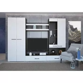 Гостиная «Ненси 1», 28002000466 мм, цвет венге/белый