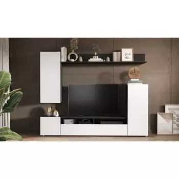 Гостиная «Нео», 21303201680 мм, цвет антрацит / белый