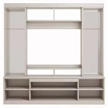 Гостиная «Николь», модуль центральный, 18785401876 мм, цвет ясень шимо светлый / тёмный