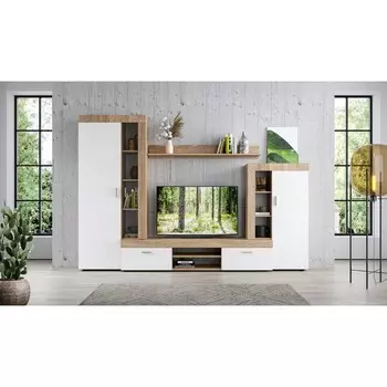 Гостиная «Орфей», 27254001850 мм, цвет дуб сонома / белый