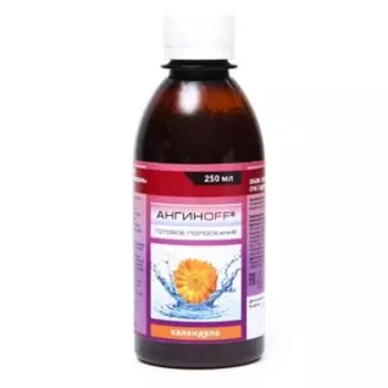 Готовое полоскание для полости рта «Ангинофф» с календуллой, 250 мл