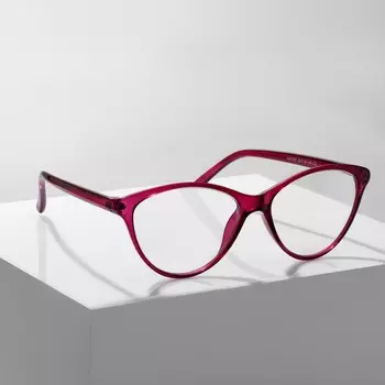 Готовые очки GA0183 (Цвет: C2 малиновый; диоптрия: +2,5;тонировка: Нет)