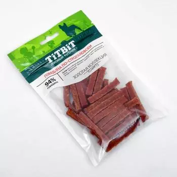 Говядина по-строгановски TiTBiT «Золотая коллекция» для собак, 80 г