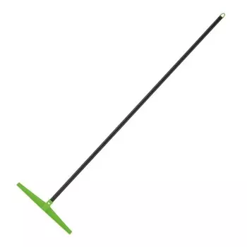 Грабли прямые, 13 зубьев, пластиковые, металлический черенок