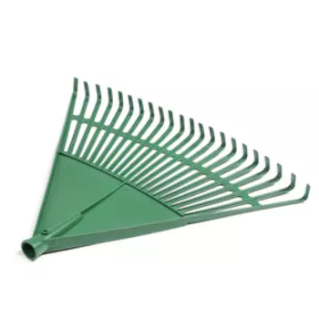 Грабли веерные, пластинчатые, 22 зубца, пластик, тулейка 24 мм, без черенка