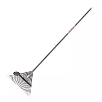 Грабли веерные, проволочные, 24 зубца, металл, алюминиевый черенок