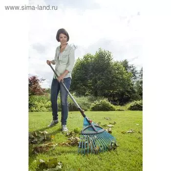 Грабли веерные, пластинчатые, 21 зубца, пластик, насадка для комбисистемы
