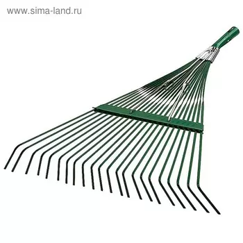Грабли веерные, проволочные, 22 зубца, металлические, без черенка