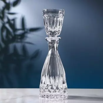 Графин хрустальный с рюмкой One man bottle, 95/35 мл