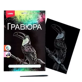 Гравюра большая «Тукан»