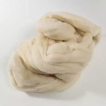 Гребенная лента 100% тонкая мериносовая шерсть 100гр (166 суровый)