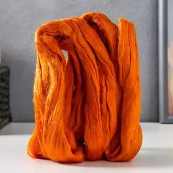 Гребенная лента 100% вискоза 50гр (194 рыжик)