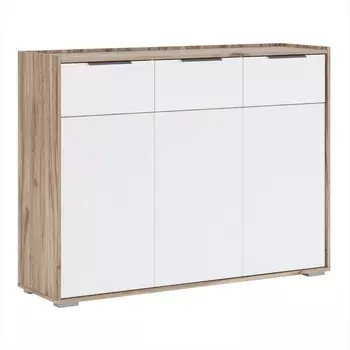 Греденция «Николь №4», 13674001036 мм, цвет дуб альпийский / белое сияние