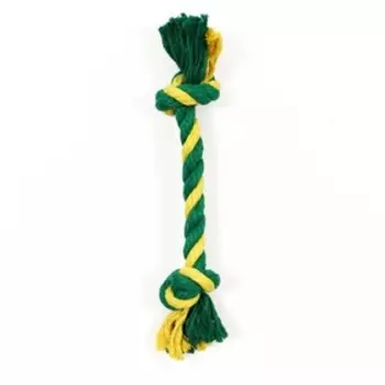 Грейфер канатный Doglike Dental Knot 2 узла, 260*40*40, желтый/зеленый