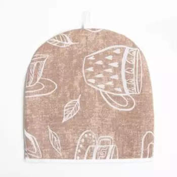 Грелка на чайник Доляна Cup of tea 2424 +/- 3 см, 100% хлопок, 164 г/м, МИКС