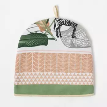 Грелка на чайник "Доляна" Modern kitchen 28х28см, МИКС,100% хлопок,164г/м2