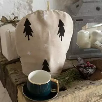 Грелка на чайник "Доляна" Mood 28х28см, 100%хл, рогожка 164 г/м2