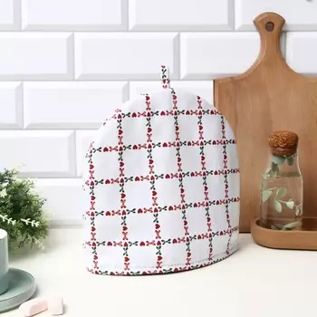 Грелка на чайник Этель Flower Cage, 2828 см, 100% хлопок, рогожка 186 г/м