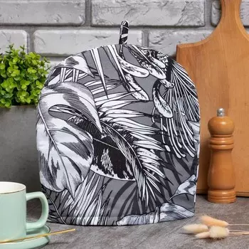 Грелка на чайник «Этель» Palm leaves, 2828 см, 100% хлопок, саржа 190 г/м
