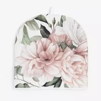 Грелка на чайник Этель «Пионы» 2828 см, 100% хлопок., 190 г/м