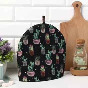 Грелка на чайник Этель Succulents 2828 см, 100% хлопок, саржа 190 г/м