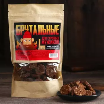 Гренки багет «Бруталити», вкус: холодец и хрен, 100 г.