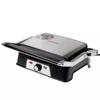 Гриль электрический Grillmaster 220, 2100 Вт, антипригарное покрытие, 28х17 см