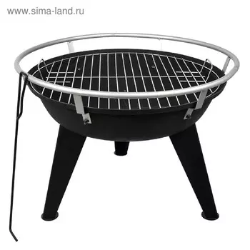 Гриль-камин BOYSCOUT дровяной с кочергой, чугунный, 64х58 см