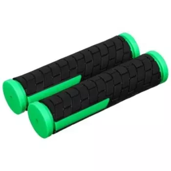 Грипсы Dream Bike, 128 мм, чёрно-зелёные