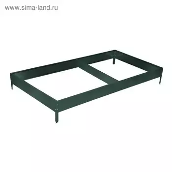 Грядка оцинкованная, 39010015 см, цвет зелёный мох, Greengo