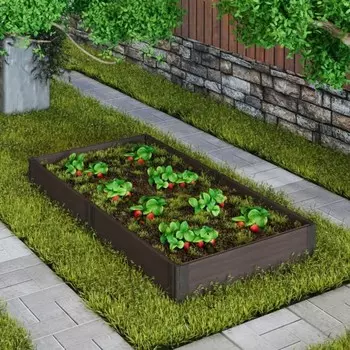 Грядка садовая из ДПК 1-й ДПК комбинат складная высокая 300*100*30 см