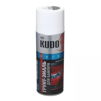 Грунт-эмаль для бампера KUDO, RAL9005, черный, 520 мл, аэрозоль KU-6202