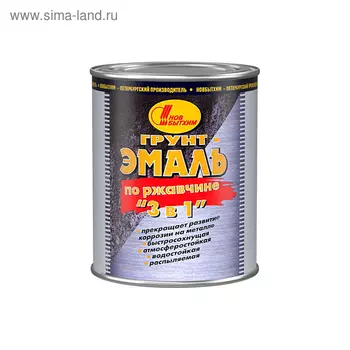 Грунт-эмаль по ржавчине красная 3л